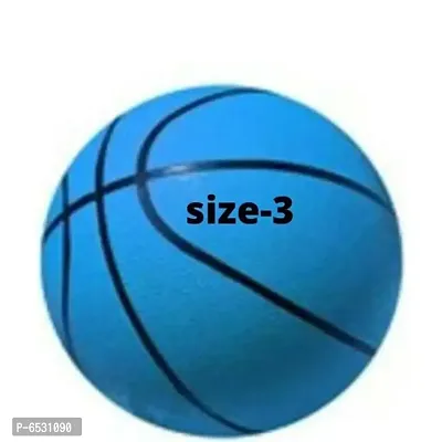 Rubber Basketball Size-3 For Kids With Needle