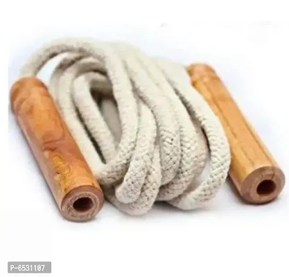 PVC Wooden Handle Skipping Rope-thumb0