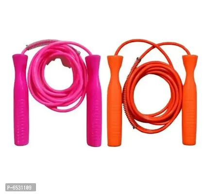Plastic Skipping Rope Pack Of 2 Exercisers-thumb0