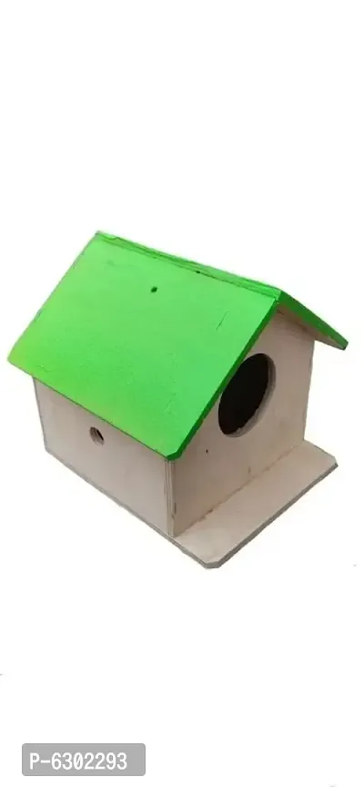Stylish Green Wooden Nests For Birds-thumb2