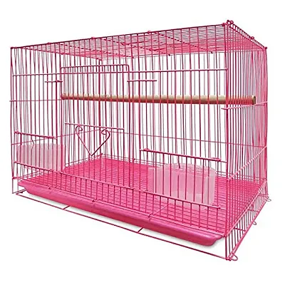 Bird Cage Medium Size Bird for Budgies, Finches, Gouldian Finches, Canaries (Black)