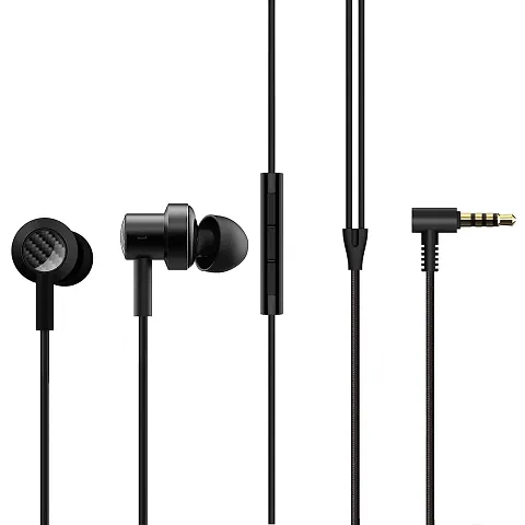 (Renewed) MI 25009-cr Wired In Ear Earphone with Mic (Black)