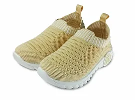 Kicck Kids Casual Shoes for Girls | Running Shoes for 1 to 5 Years Kids | Colour: Beige-thumb1
