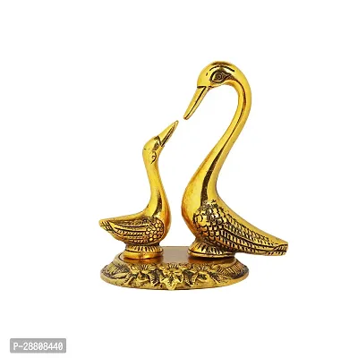 Metal Kissing Duck Showpiece for Home and Office Decor Decor-thumb0