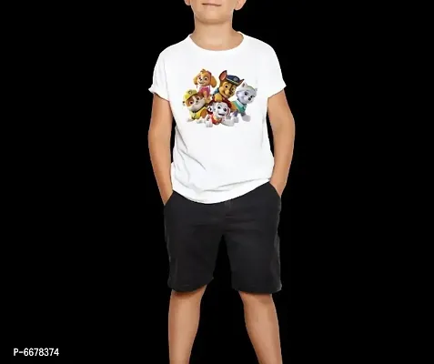 Kids Unisex Printed  Polyster Tshirts