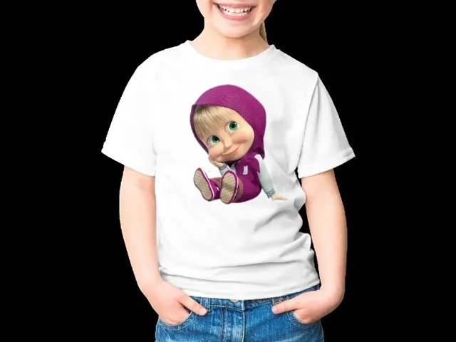 Kids Unisex Printed Polyester T-shirts