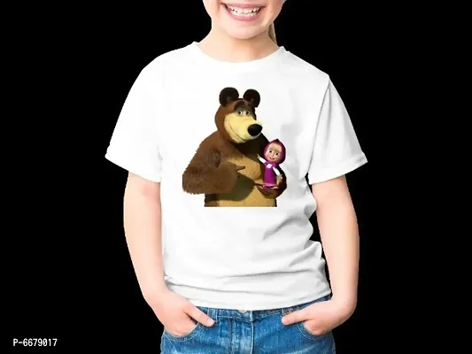 Kids Unisex Printed  Polyster Tshirts