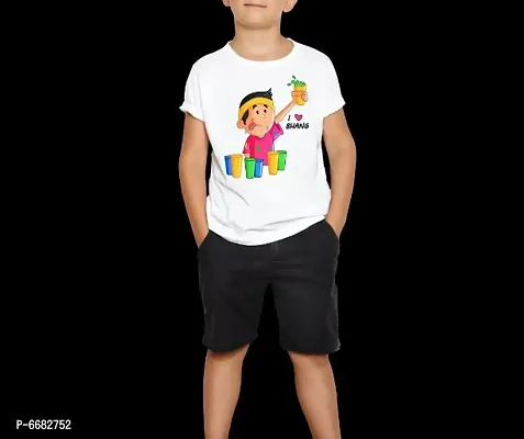 Kids Unisex Printed  Polyster Tshirts