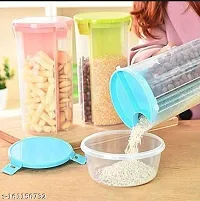 Corking - Plastic Kitchen Storage Jars and Container Set, Kitchen Storage , Cereal Dispenser , Set for Storage Jars and Container-thumb1