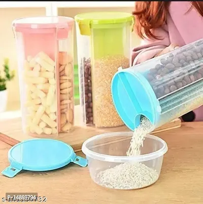 Corking - Plastic Kitchen Storage Jars and Container Set, Kitchen Storage , Cereal Dispenser , Set for Storage Jars and Container-thumb2