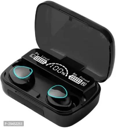 Stylish Black In-ear Bluetooth Wireless Headphones With Microphone