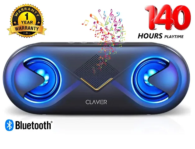 CLAVIER Supersonic 10 Watt 5.0 Channel Wireless Bluetooth Portable Speaker (Black)