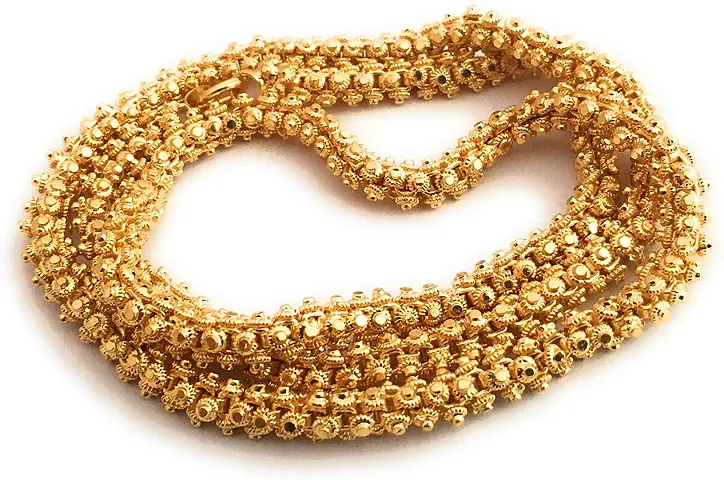 CUTE GOLD One Gram Gold Plated Fashion Jewellery Traditional Covering Muruku Thali Saradu Chain for Women & Girls