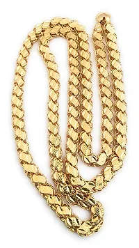 VR Fashion HUB Copper Gold Plated 24 inch long Chain For women and Girls-thumb1