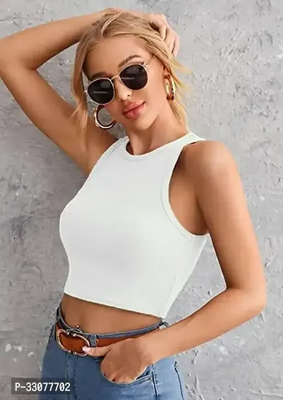 Stylish Lycra Crop Top for Women-thumb2