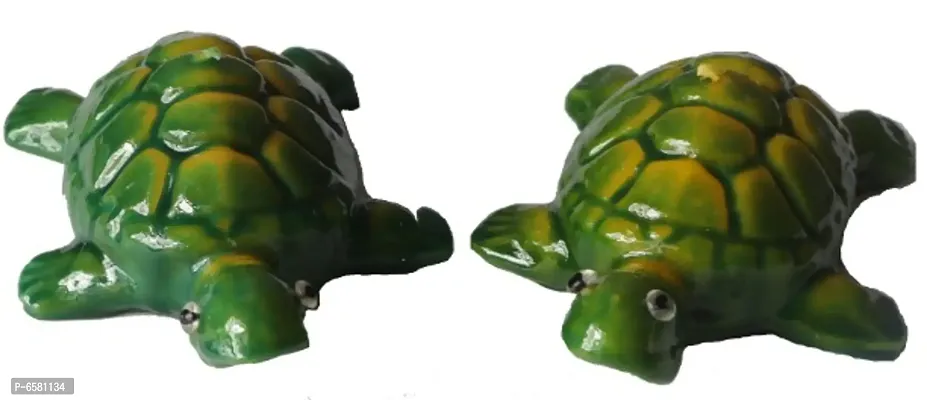 Turtle Shape Floating, Decorative Candle Set Candle (Green, Pack of 2)