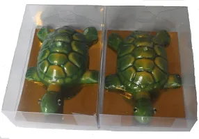 Turtle Shape Floating, Decorative Candle Set Candle (Green, Pack of 2)-thumb1
