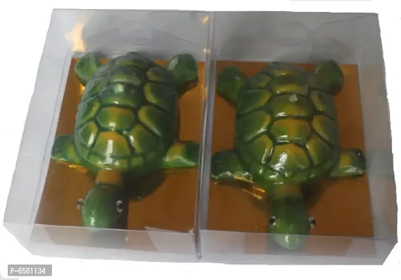 Turtle Shape Floating, Decorative Candle Set Candle (Green, Pack of 2)-thumb2