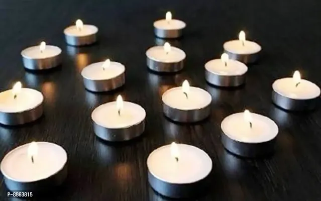 Tealight Candles, Daily Use, Multipurpose, Birthday, Festive, Home Decor Candle (Pack of 50)-thumb0