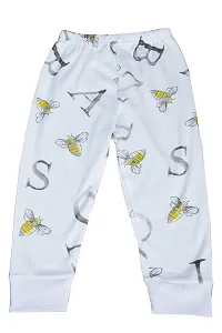 Stylish Cotton Printed Full Length Light White Bottomwear Pajamas For Boys Pack of 3-thumb3