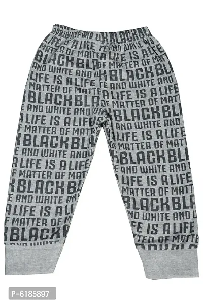 Stylish Cotton Printed Full Length Blue White Bottomwear Pajamas For Boys Pack of 3-thumb2