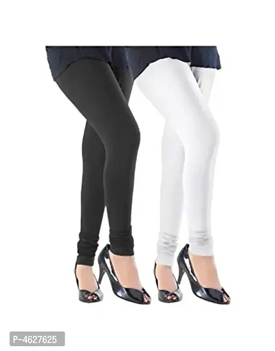 Women's Chudidar Legging Stretchable Cotton (PACK OF 2, MULTICOLORS, ) XXL SIZE-thumb0