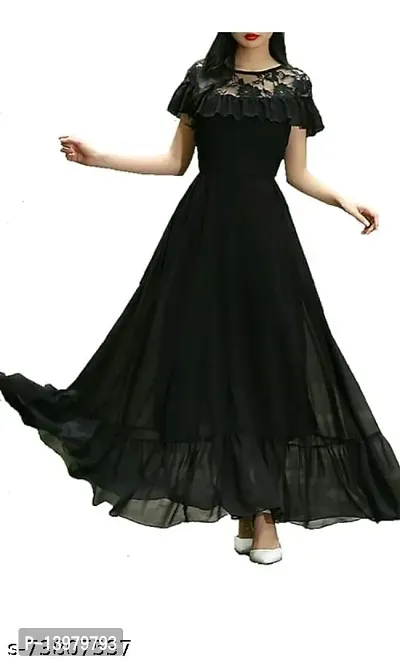 Stylish Fancy Georgette Dresses For Women-thumb0