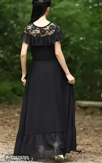 Stylish Fancy Georgette Dresses For Women-thumb2