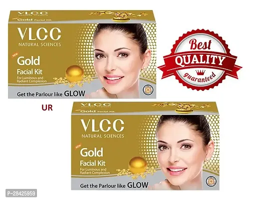 Gold Facial Kit For Bright Glowing Skin - 60g  Pack of 2-thumb0