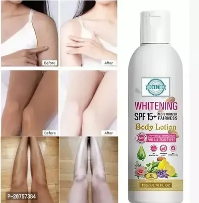 Whitening Body Lotion On SPF15+ Skin Lighten  Brightening Body Lotion Cream (100 ml) Pack Of 2-thumb2