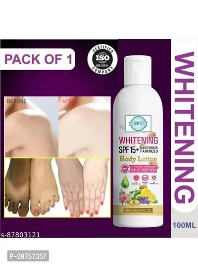 Regolith Whitening Body Lotion On SPF15+ Skin Lighten  Brightening Body Lotion Cream 100 ml-thumb0