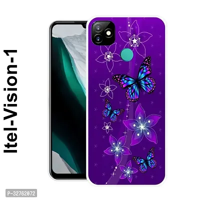 Stylish Multicolored Silicone Printed Back Case Cover For Itel-Vision-1