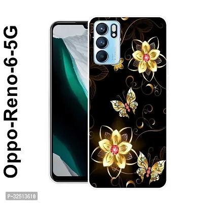 Stylish Silicon Printed Back Cover for Oppo Reno 6 5G