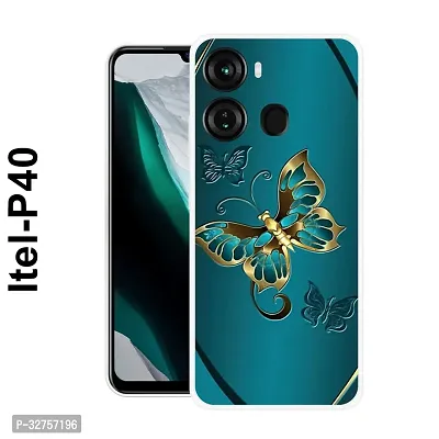 Stylish Multicolored Silicone Printed Back Case Cover For Itel-P-40-thumb0