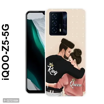 Stylish Silicon Printed Back Case Cover for Iqoo Z5 5G