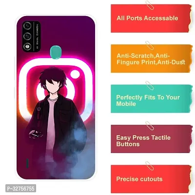 Stylish Silicon Printed Back Cover for Itel A48-thumb4