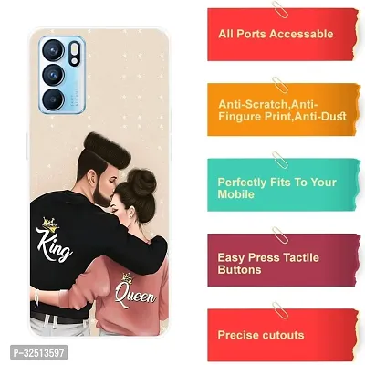 Stylish Silicon Printed Back Cover for Oppo Reno 6 5G-thumb4