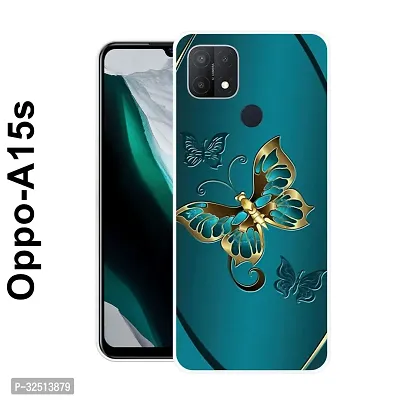 Stylish Silicon Back Cover for Oppo A15s-thumb0