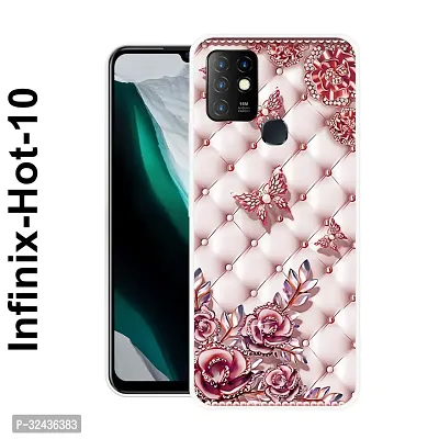 Stylish Silicon Printed Back Case Cover for Infinix Hot 10