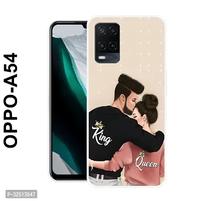 Stylish Silicon Printed Back Cover for Oppo A54