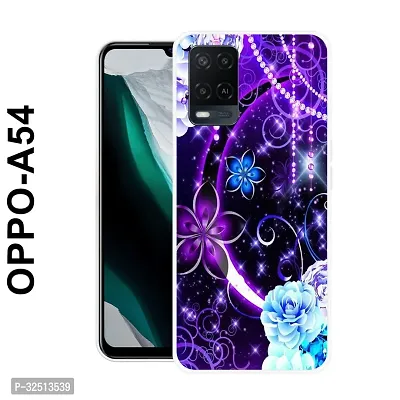 Stylish Silicon Printed Back Cover for Oppo A54