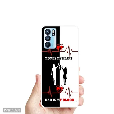 Stylish Silicon Printed Back Cover for Oppo Reno 6 5G-thumb3