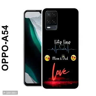 Stylish Silicon Printed Back Cover for Oppo A54