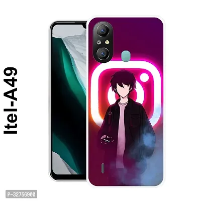 Stylish Silicon Printed Back Cover for Itel A49