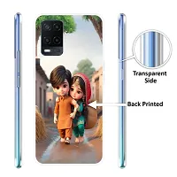 Stylish Silicon Printed Back Cover for Oppo A54-thumb1