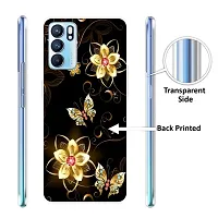 Stylish Silicon Printed Back Cover for Oppo Reno 6 5G-thumb1