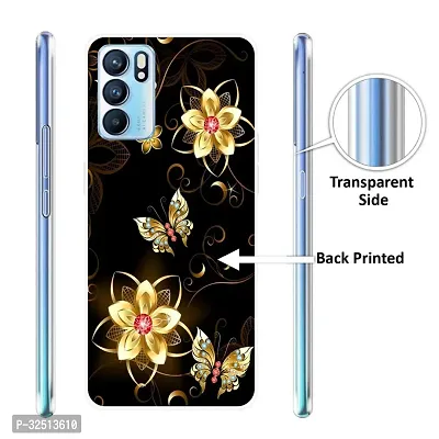 Stylish Silicon Printed Back Cover for Oppo Reno 6 5G-thumb2