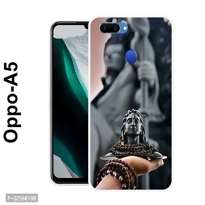 Stylish Silicon Printed Back Case Cover for Oppo A5-thumb0