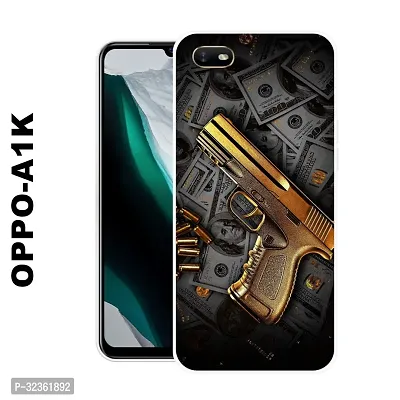 Stylish Silicon Printed Back Case Cover for Oppo A1K