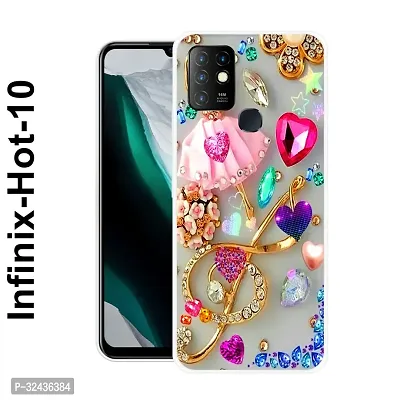 Stylish Silicon Printed Back Case Cover for Infinix Hot 10-thumb0